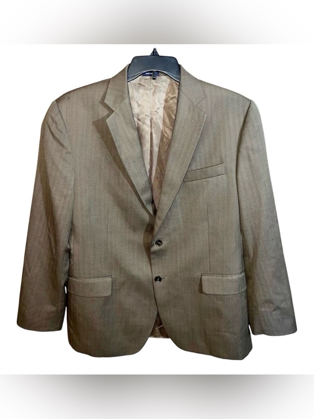 Stafford Blazer Sport Coat Blazer Men’s Size 44R Tan Classic Fit Travel 2 Button